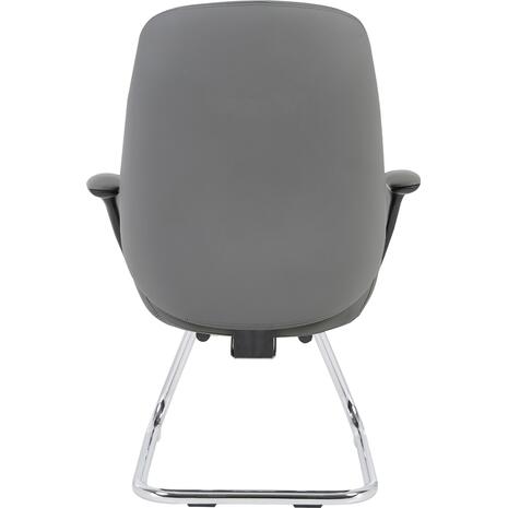 ΚΑΡΕΚΛΑ ΕΠΙΣΚΕΠΤΗ VELUM-s HM1235.10 ΓΚΡΙ PU--ΒΑΣΗ ΧΡΩΜΙΟΥ 71x60x100Υεκ.