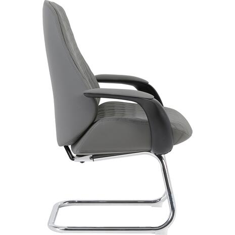 ΚΑΡΕΚΛΑ ΕΠΙΣΚΕΠΤΗ VELUM-s HM1235.10 ΓΚΡΙ PU--ΒΑΣΗ ΧΡΩΜΙΟΥ 71x60x100Υεκ.