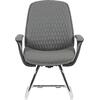 ΚΑΡΕΚΛΑ ΕΠΙΣΚΕΠΤΗ VELUM-s HM1235.10 ΓΚΡΙ PU--ΒΑΣΗ ΧΡΩΜΙΟΥ 71x60x100Υεκ.