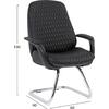 ΚΑΡΕΚΛΑ ΕΠΙΣΚΕΠΤΗ VELUM-s HM1235.01 ΜΑΥΡO PU--ΒΑΣΗ ΧΡΩΜΙΟΥ 71x60x100Υεκ.