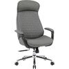 ΚΑΡΕΚΛΑ ΓΡΑΦΕΙΟΥ PREMIUM VELUM HM1233.10 ΓΚΡΙ PU--ΒΑΣΗ ΧΡΩΜΙΟΥ 71x69x116-122Υεκ.