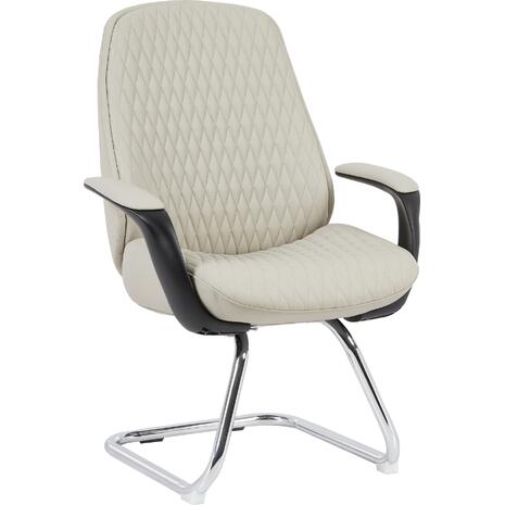 ΚΑΡΕΚΛΑ ΕΠΙΣΚΕΠΤΗ VELUM-s HM1235.02 ΜΠΕΖ PU--ΒΑΣΗ ΧΡΩΜΙΟΥ 71x60x100Υεκ.