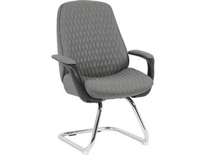 ΚΑΡΕΚΛΑ ΕΠΙΣΚΕΠΤΗ VELUM-s HM1235.10 ΓΚΡΙ PU--ΒΑΣΗ ΧΡΩΜΙΟΥ 71x60x100Υεκ.