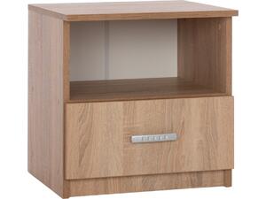 ΚΟΜΟΔΙΝΟ ΜΕ ΣΥΡΤΑΡΙ ADLER HM2431.01 ΜΕΛΑΜΙΝΗ SONAMA OAK 45x40x48Υεκ.