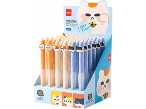 Στυλό gel Deli Lucky Cat erasable 0.5mm μπλε (διάφορα σχέδια) (Μπλε)