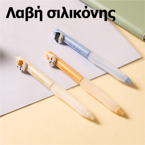 Στυλό gel Deli Lucky Cat erasable 0.5mm μπλε (διάφορα σχέδια) (Μπλε)