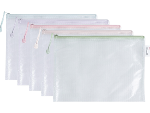 Θήκη-τσαντάκι Deli Colorful A4 PVC με φερμουάρ ασσορτί