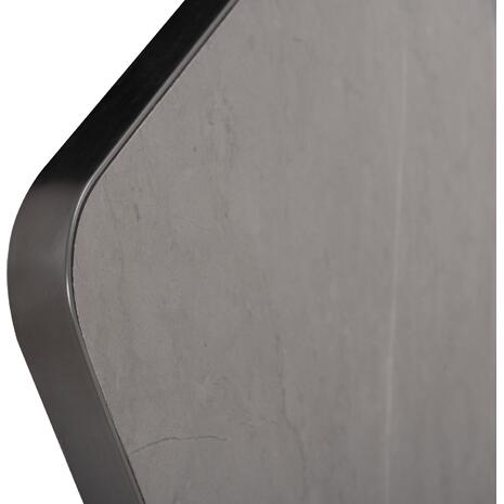 ΕΠΙΦΑΝΕΙΑ ΤΡΑΠΕΖΙΟΥ SINTERED STONE HM6656.05 GREY MARBLE--ΠΛΑΙΣΙΟ ALU ΓΚΡΙ 120x80εκ.
