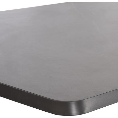 ΕΠΙΦΑΝΕΙΑ ΤΡΑΠΕΖΙΟΥ SINTERED STONE HM6656.05 GREY MARBLE--ΠΛΑΙΣΙΟ ALU ΓΚΡΙ 120x80εκ.