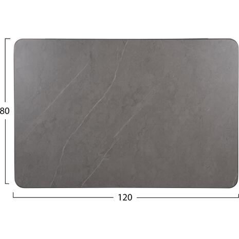 ΕΠΙΦΑΝΕΙΑ ΤΡΑΠΕΖΙΟΥ SINTERED STONE HM6656.05 GREY MARBLE--ΠΛΑΙΣΙΟ ALU ΓΚΡΙ 120x80εκ.