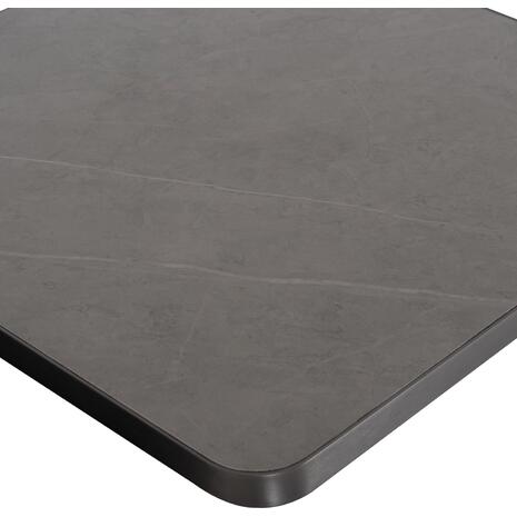 ΕΠΙΦΑΝΕΙΑ ΤΡΑΠΕΖΙΟΥ SINTERED STONE HM6654.05 GREY MARBLE--ΠΛΑΙΣΙΟ ALU ΓΚΡΙ 70x70εκ.