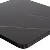 ΕΠΙΦΑΝΕΙΑ ΤΡΑΠΕΖΙΟΥ SINTERED STONE HM6654.03 BLACK MARBLE--ΠΛΑΙΣΙΟ ALU ΜΑΥΡΟ 70x70εκ.