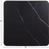 ΕΠΙΦΑΝΕΙΑ ΤΡΑΠΕΖΙΟΥ SINTERED STONE HM6654.03 BLACK MARBLE--ΠΛΑΙΣΙΟ ALU ΜΑΥΡΟ 70x70εκ.