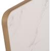 ΕΠΙΦΑΝΕΙΑ ΤΡΑΠΕΖΙΟΥ SINTERED STONE HM6654.12 WHITE MARBLE--ΠΛΑΙΣΙΟ ALU ΧΡΥΣΟ 70x70εκ.