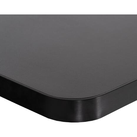 ΕΠΙΦΑΝΕΙΑ ΤΡΑΠΕΖΙΟΥ SINTERED STONE ΤΕΤΡΑΓΩΝΗ HM6654.01 ΜΑΥΡΗ ΜΕ ΠΛΑΙΣΙΟ ALU ΜΑΥΡΟ 70x70εκ.