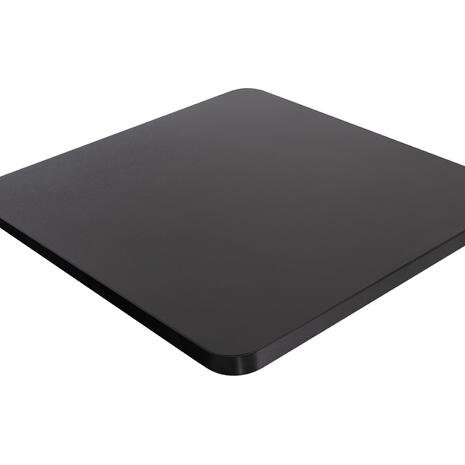 ΕΠΙΦΑΝΕΙΑ ΤΡΑΠΕΖΙΟΥ SINTERED STONE ΤΕΤΡΑΓΩΝΗ HM6654.01 ΜΑΥΡΗ ΜΕ ΠΛΑΙΣΙΟ ALU ΜΑΥΡΟ 70x70εκ.