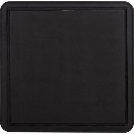 ΕΠΙΦΑΝΕΙΑ ΤΡΑΠΕΖΙΟΥ SINTERED STONE ΤΕΤΡΑΓΩΝΗ HM6654.01 ΜΑΥΡΗ ΜΕ ΠΛΑΙΣΙΟ ALU ΜΑΥΡΟ 70x70εκ.