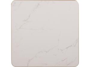 ΕΠΙΦΑΝΕΙΑ ΤΡΑΠΕΖΙΟΥ SINTERED STONE HM6654.12 WHITE MARBLE--ΠΛΑΙΣΙΟ ALU ΧΡΥΣΟ 70x70εκ.