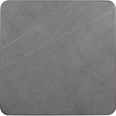 ΕΠΙΦΑΝΕΙΑ ΤΡΑΠΕΖΙΟΥ SINTERED STONE HM6654.05 GREY MARBLE--ΠΛΑΙΣΙΟ ALU ΓΚΡΙ 70x70εκ.