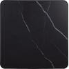 ΕΠΙΦΑΝΕΙΑ ΤΡΑΠΕΖΙΟΥ SINTERED STONE HM6654.03 BLACK MARBLE--ΠΛΑΙΣΙΟ ALU ΜΑΥΡΟ 70x70εκ.