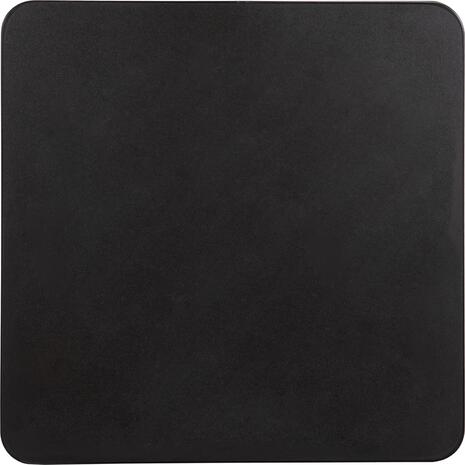 ΕΠΙΦΑΝΕΙΑ ΤΡΑΠΕΖΙΟΥ SINTERED STONE ΤΕΤΡΑΓΩΝΗ HM6654.01 ΜΑΥΡΗ ΜΕ ΠΛΑΙΣΙΟ ALU ΜΑΥΡΟ 70x70εκ.