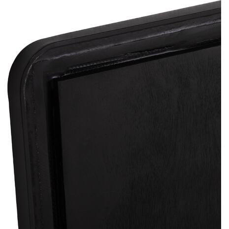 ΕΠΙΦΑΝΕΙΑ ΤΡΑΠΕΖΙΟΥ SINTERED STONE HM6655.03 BLACK MARBLE--ΠΛΑΙΣΙΟ ALU ΜΑΥΡΟ 80x80εκ.