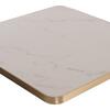 ΕΠΙΦΑΝΕΙΑ ΤΡΑΠΕΖΙΟΥ SINTERED STONE HM6655.12 WHITE MARBLE--ΠΛΑΙΣΙΟ ALU ΧΡΥΣΟ 80x80εκ.