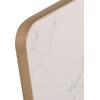 ΕΠΙΦΑΝΕΙΑ ΤΡΑΠΕΖΙΟΥ SINTERED STONE HM6655.12 WHITE MARBLE--ΠΛΑΙΣΙΟ ALU ΧΡΥΣΟ 80x80εκ.