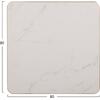 ΕΠΙΦΑΝΕΙΑ ΤΡΑΠΕΖΙΟΥ SINTERED STONE HM6655.12 WHITE MARBLE--ΠΛΑΙΣΙΟ ALU ΧΡΥΣΟ 80x80εκ.