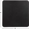ΕΠΙΦΑΝΕΙΑ ΤΡΑΠΕΖΙΟΥ SINTERED STONE ΤΕΤΡΑΓΩΝΗ HM6655.01 ΜΑΥΡΗ ΜΕ ΠΛΑΙΣΙΟ ALU ΜΑΥΡΟ 80x80εκ.