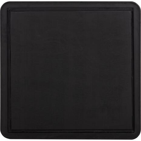 ΕΠΙΦΑΝΕΙΑ ΤΡΑΠΕΖΙΟΥ SINTERED STONE ΤΕΤΡΑΓΩΝΗ HM6655.01 ΜΑΥΡΗ ΜΕ ΠΛΑΙΣΙΟ ALU ΜΑΥΡΟ 80x80εκ.