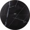 ΕΠΙΦΑΝΕΙΑ ΤΡΑΠΕΖΙΟΥ SINTERED STONE HM6653.03 BLACK MARBLE--ΠΛΑΙΣΙΟ ALU ΜΑΥΡΟ Φ70εκ.