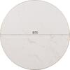 ΕΠΙΦΑΝΕΙΑ ΤΡΑΠΕΖΙΟΥ SINTERED STONE HM6653.12 WHITE MARBLE--ΠΛΑΙΣΙΟ ALU ΧΡΥΣΟ Φ70εκ.