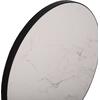 ΕΠΙΦΑΝΕΙΑ ΤΡΑΠΕΖΙΟΥ SINTERED STONE HM6652.02 WHITE MARBLE--ΠΛΑΙΣΙΟ ALU ΜΑΥΡΟ Φ60εκ.