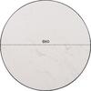 ΕΠΙΦΑΝΕΙΑ ΤΡΑΠΕΖΙΟΥ SINTERED STONE HM6652.02 WHITE MARBLE--ΠΛΑΙΣΙΟ ALU ΜΑΥΡΟ Φ60εκ.