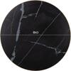 ΕΠΙΦΑΝΕΙΑ ΤΡΑΠΕΖΙΟΥ SINTERED STONE HM6652.13 BLACK MARBLE--ΠΛΑΙΣΙΟ ALU ΧΡΥΣΟ Φ60εκ.
