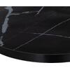 ΕΠΙΦΑΝΕΙΑ ΤΡΑΠΕΖΙΟΥ SINTERED STONE HM6652.03 BLACK MARBLE--ΠΛΑΙΣΙΟ ALU ΜΑΥΡΟ Φ60εκ.