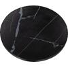 ΕΠΙΦΑΝΕΙΑ ΤΡΑΠΕΖΙΟΥ SINTERED STONE HM6652.03 BLACK MARBLE--ΠΛΑΙΣΙΟ ALU ΜΑΥΡΟ Φ60εκ.