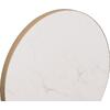 ΕΠΙΦΑΝΕΙΑ ΤΡΑΠΕΖΙΟΥ SINTERED STONE HM6652.12 WHITE MARBLE--ΠΛΑΙΣΙΟ ALU ΧΡΥΣΟ Φ60εκ.