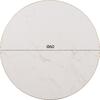 ΕΠΙΦΑΝΕΙΑ ΤΡΑΠΕΖΙΟΥ SINTERED STONE HM6652.12 WHITE MARBLE--ΠΛΑΙΣΙΟ ALU ΧΡΥΣΟ Φ60εκ.