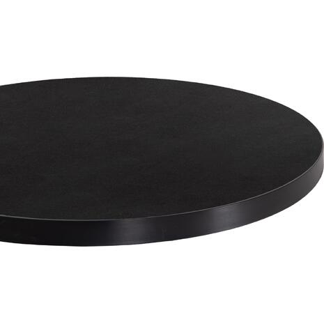 ΕΠΙΦΑΝΕΙΑ ΤΡΑΠΕΖΙΟΥ SINTERED STONE HM6652.01 ΜΑΥΡΗ ΜΕ ΠΛΑΙΣΙΟ ALU ΜΑΥΡO Φ60εκ.