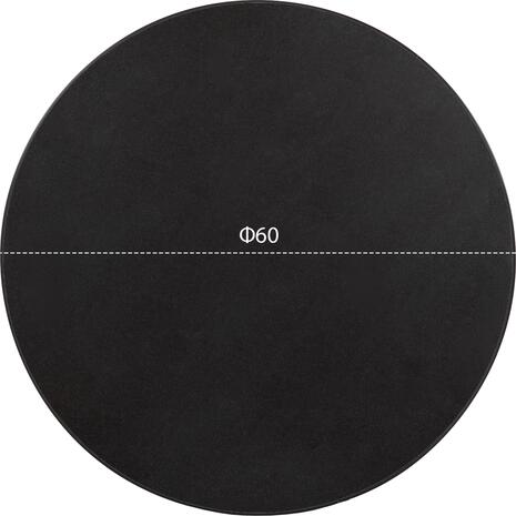 ΕΠΙΦΑΝΕΙΑ ΤΡΑΠΕΖΙΟΥ SINTERED STONE HM6652.01 ΜΑΥΡΗ ΜΕ ΠΛΑΙΣΙΟ ALU ΜΑΥΡO Φ60εκ.