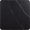 ΕΠΙΦΑΝΕΙΑ ΤΡΑΠΕΖΙΟΥ SINTERED STONE HM6655.03 BLACK MARBLE--ΠΛΑΙΣΙΟ ALU ΜΑΥΡΟ 80x80εκ.