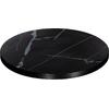 ΕΠΙΦΑΝΕΙΑ ΤΡΑΠΕΖΙΟΥ SINTERED STONE HM6653.03 BLACK MARBLE--ΠΛΑΙΣΙΟ ALU ΜΑΥΡΟ Φ70εκ.
