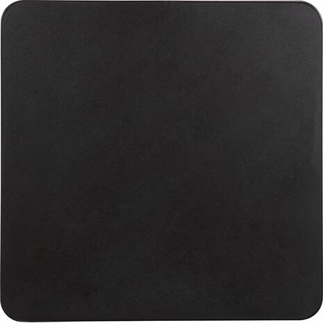 ΕΠΙΦΑΝΕΙΑ ΤΡΑΠΕΖΙΟΥ SINTERED STONE ΤΕΤΡΑΓΩΝΗ HM6655.01 ΜΑΥΡΗ ΜΕ ΠΛΑΙΣΙΟ ALU ΜΑΥΡΟ 80x80εκ.