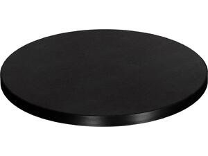 ΕΠΙΦΑΝΕΙΑ ΤΡΑΠΕΖΙΟΥ SINTERED STONE HM6653.01 ΜΑΥΡΗ ΜΕ ΠΛΑΙΣΙΟ ALU ΜΑΥΡΟ Φ70εκ.