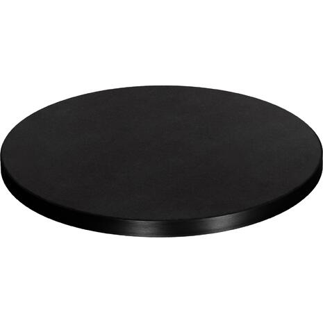 ΕΠΙΦΑΝΕΙΑ ΤΡΑΠΕΖΙΟΥ SINTERED STONE HM6653.01 ΜΑΥΡΗ ΜΕ ΠΛΑΙΣΙΟ ALU ΜΑΥΡΟ Φ70εκ.
