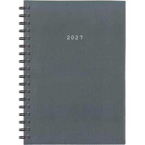 Ημερολόγιο ημερήσιο σπιράλ Next Basic xxl 21x29cm 2027 γκρι