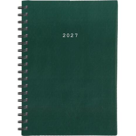 Ημερολόγιο ημερήσιο σπιράλ Next Basic xxl 21x29cm 2027 πράσινο