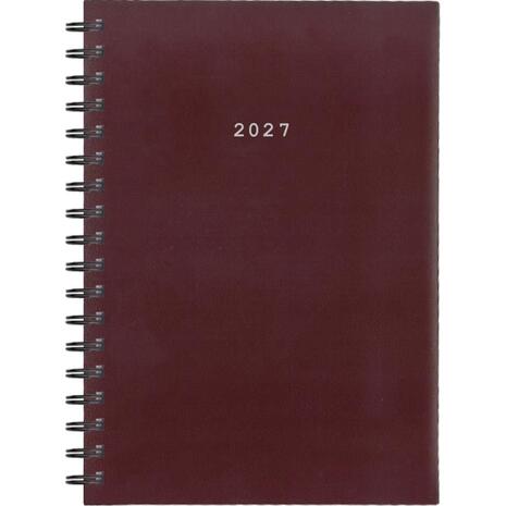 Ημερολόγιο ημερήσιο σπιράλ Next Basic xxl 21x29cm 2027 μπορντό